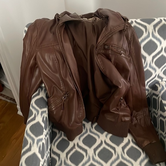 Brown Leather Jacket - Picture 1 of 4